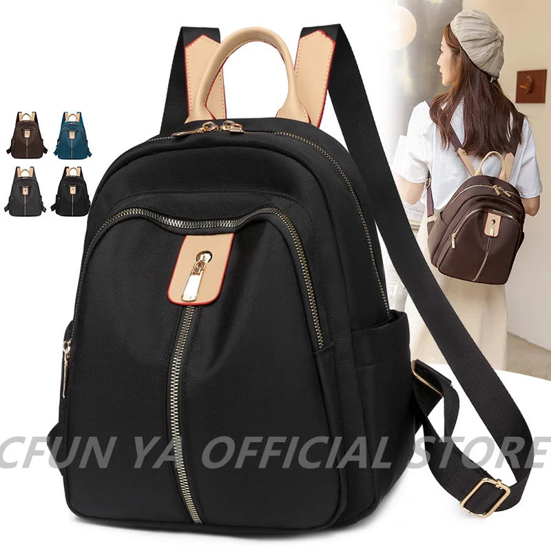 Anti-Theft Oxford Travel Backpack for Teenage Girls