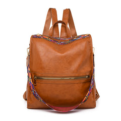 Women Leather Backpack School Bags Ladies Bagpack Large Capacity