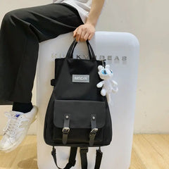 Nylon Crossbody Shoulder Bag Large Capacity Handbag Backpack