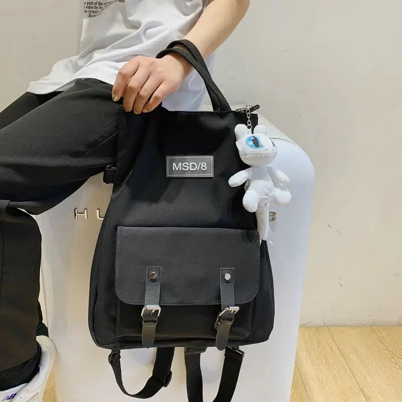 Nylon Crossbody Shoulder Bag Large Capacity Handbag Backpack