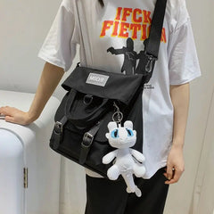 Nylon Crossbody Shoulder Bag Large Capacity Handbag Backpack