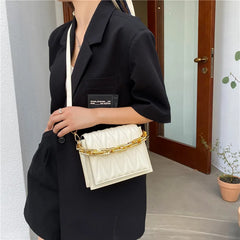 Small Square Chain Shoulder Bag for Women