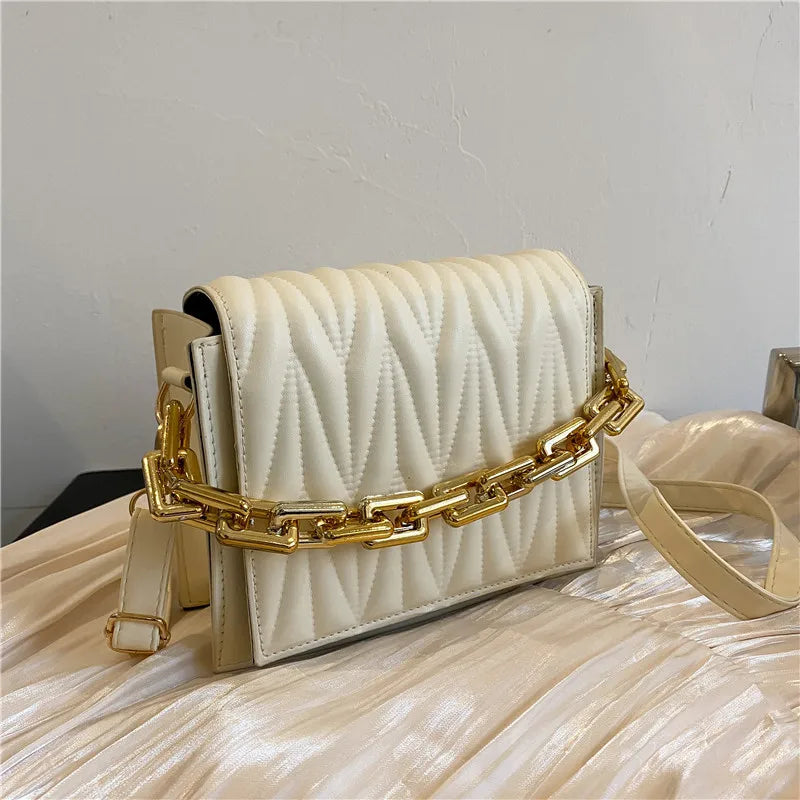 Small Square Chain Shoulder Bag for Women