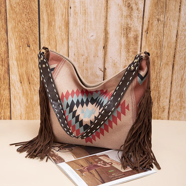 Women Bags National Indian Shoulder Satchel Bohemian Style Handbags