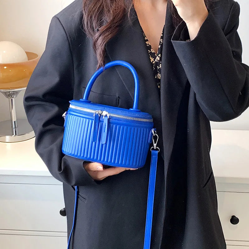 Green Bucket Bag PU Leather Crossbody Shoulder Evening Clutch