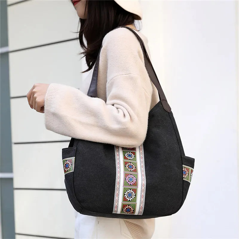 Canvas Shoulder Bag Handbags Women Bags Female Shoulder Bag