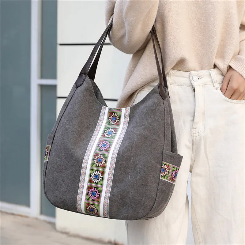 Canvas Shoulder Bag Handbags Women Bags Female Shoulder Bag