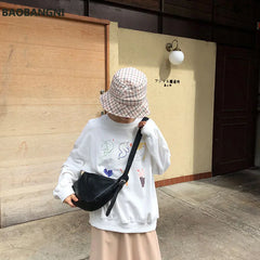 Women Crossbody Handbags Casual Shoulder Messenger Bags Soft Leather Dumpling Ba