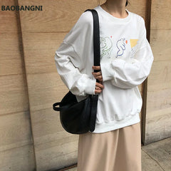 Women Crossbody Handbags Casual Shoulder Messenger Bags Soft Leather Dumpling Ba