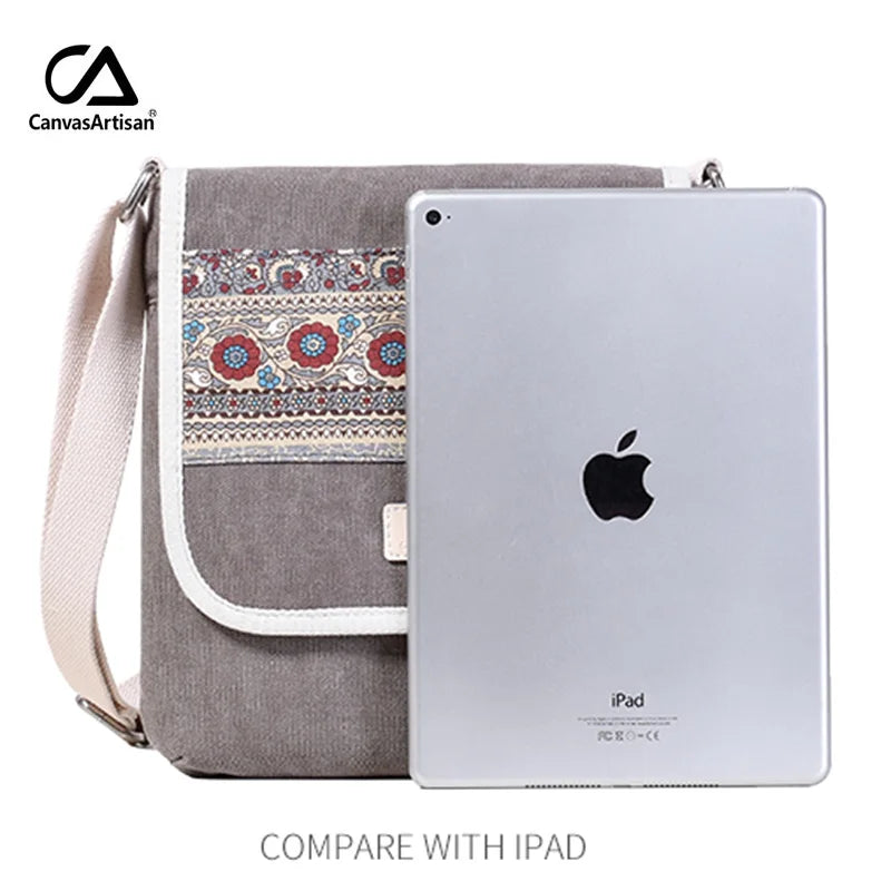 Women Messenger Bag Canvas Retro Leisure Shoulder Bag
