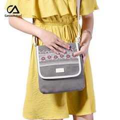 Women Messenger Bag Canvas Retro Leisure Shoulder Bag