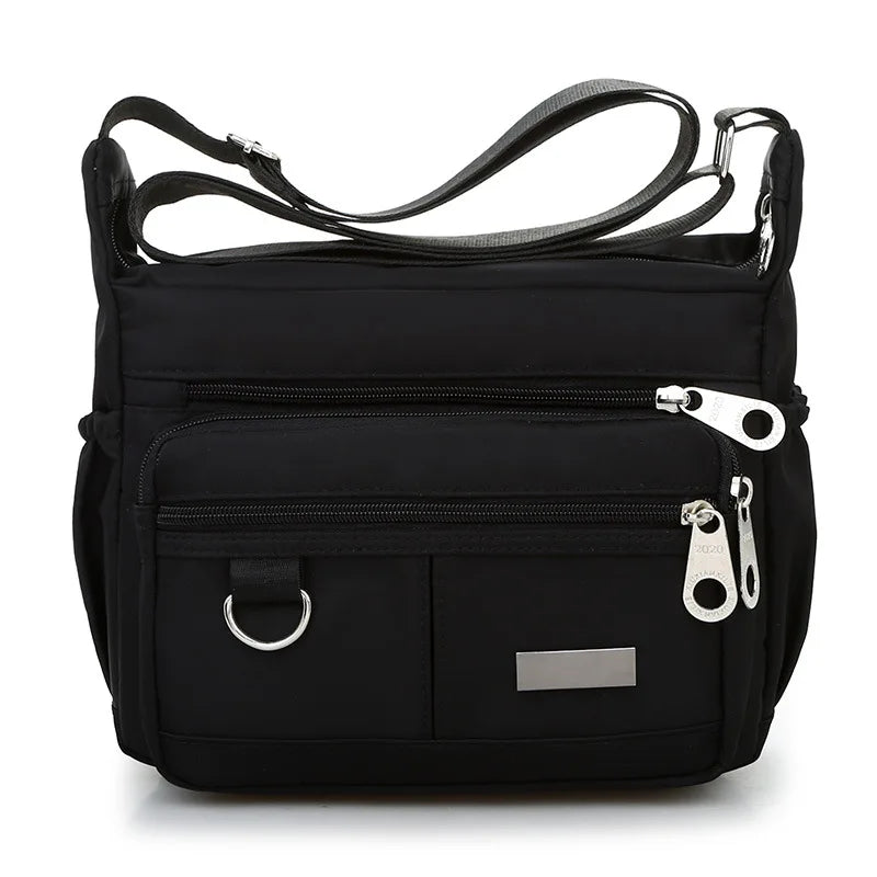 Women Waterproof Nylon Messenger Bag Crossbody Shoulder Bag Girls Handbag