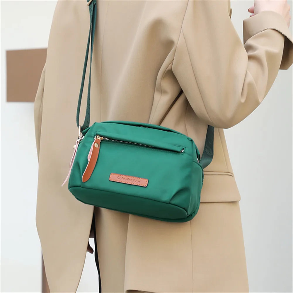 Women's Waterproof Nylon Crossbody Bag Large Capacity Shoulder Tote