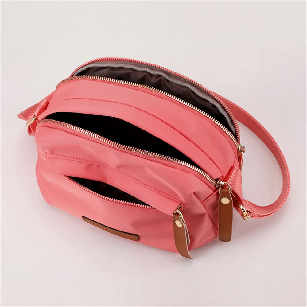 Women's Waterproof Nylon Crossbody Bag Large Capacity Shoulder Tote