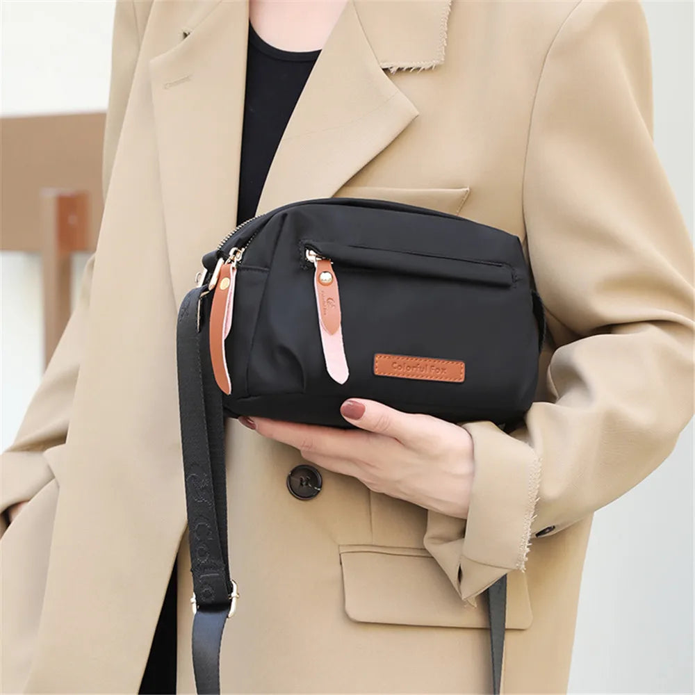 Women's Waterproof Nylon Crossbody Bag Large Capacity Shoulder Tote