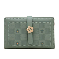Women's Small Fresh Print Zipper Buckle Wallet