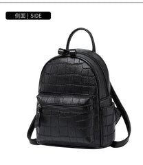 Arrival Crocodile Pattern Women's Bag Embossed Ladies Small Backpack