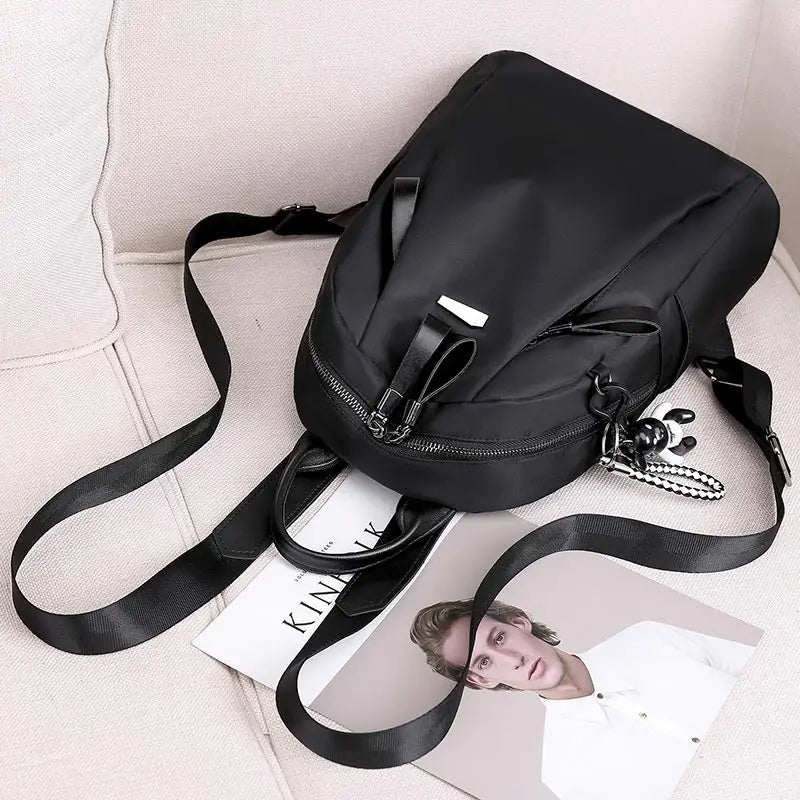 Solid Shoulder Straps Backpack Women Bag Hot Students Backpack
