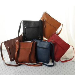 Women Messenger Bag PU Leather Crossbody Shoulder Bag
