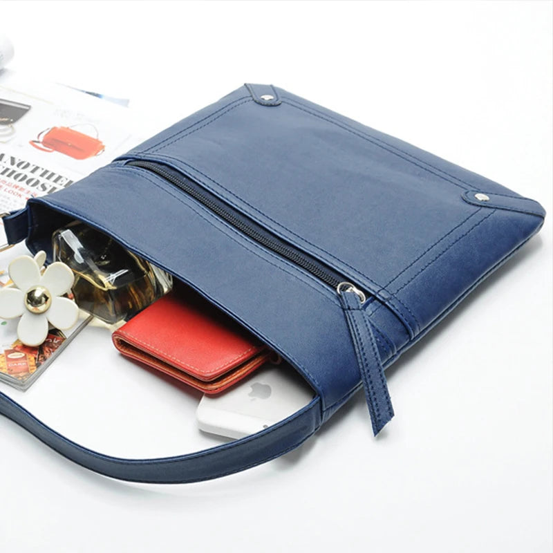 Women Messenger Bag PU Leather Crossbody Shoulder Bag