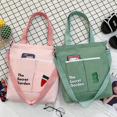Ladies Canvas Shoulder Bag Versatile Messenger Bag