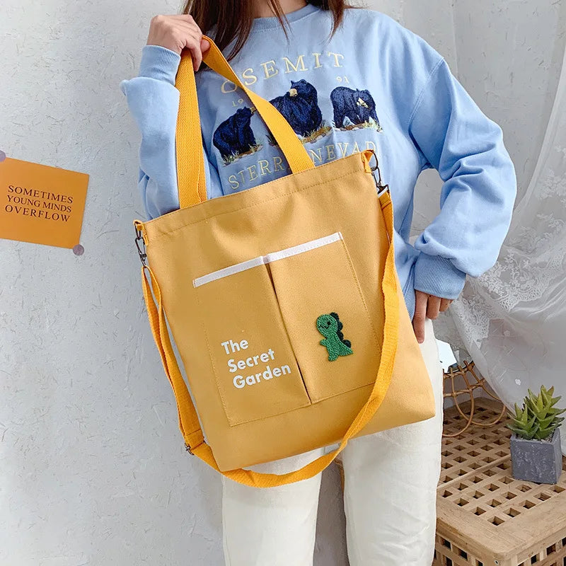 Ladies Canvas Shoulder Bag Versatile Messenger Bag