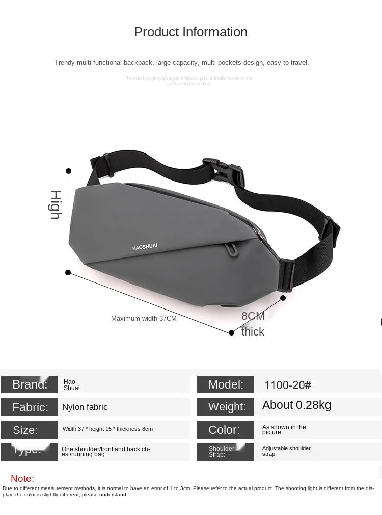 Men's Waist Bag Outdoor Running Mobile Phone Bag Large Capacity
