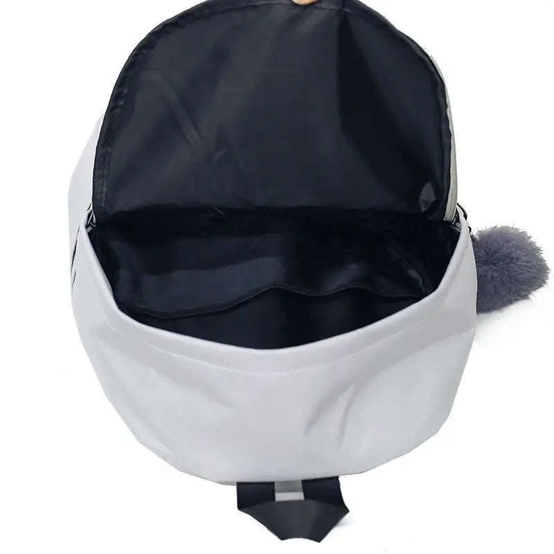 Nylon Printing School Backpack for Teenage Girls