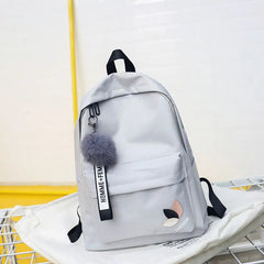 Nylon Printing School Backpack for Teenage Girls