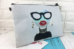 Sequins Envelope Clutch Shoulder Bag Crossbody Messenger Bag