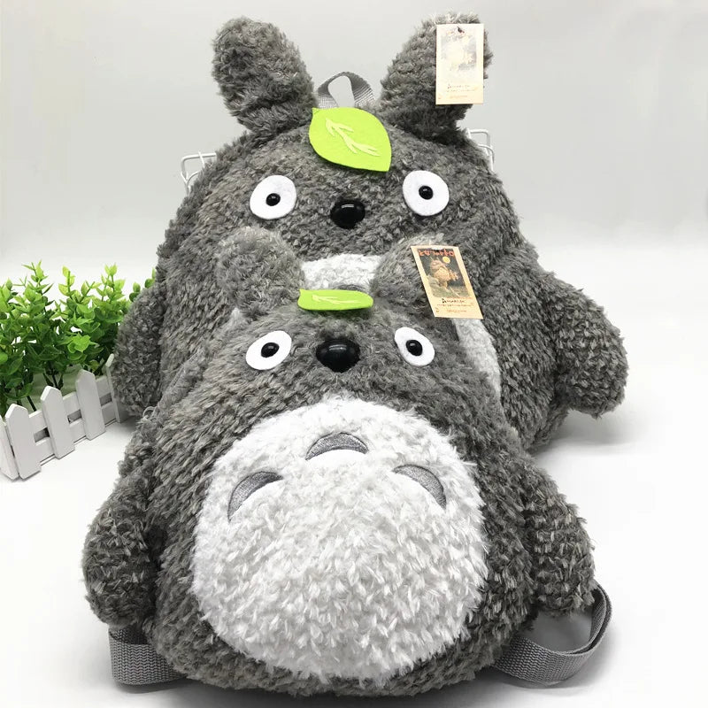 Girls Plush Cat School Bag Student Cartoon Doll Backpack