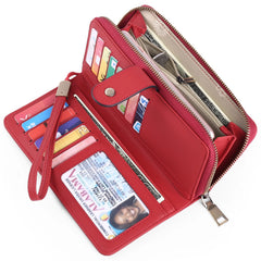 RFID Multi-Function Long Wallet for Women