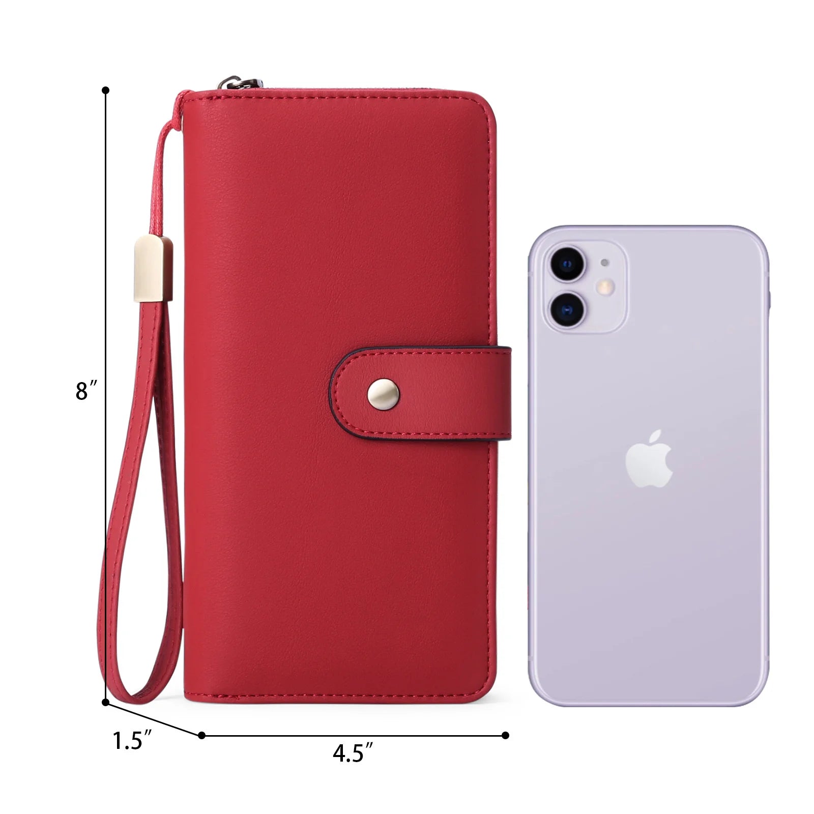 RFID Multi-Function Long Wallet for Women