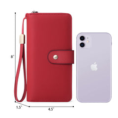 RFID Multi-Function Long Wallet for Women