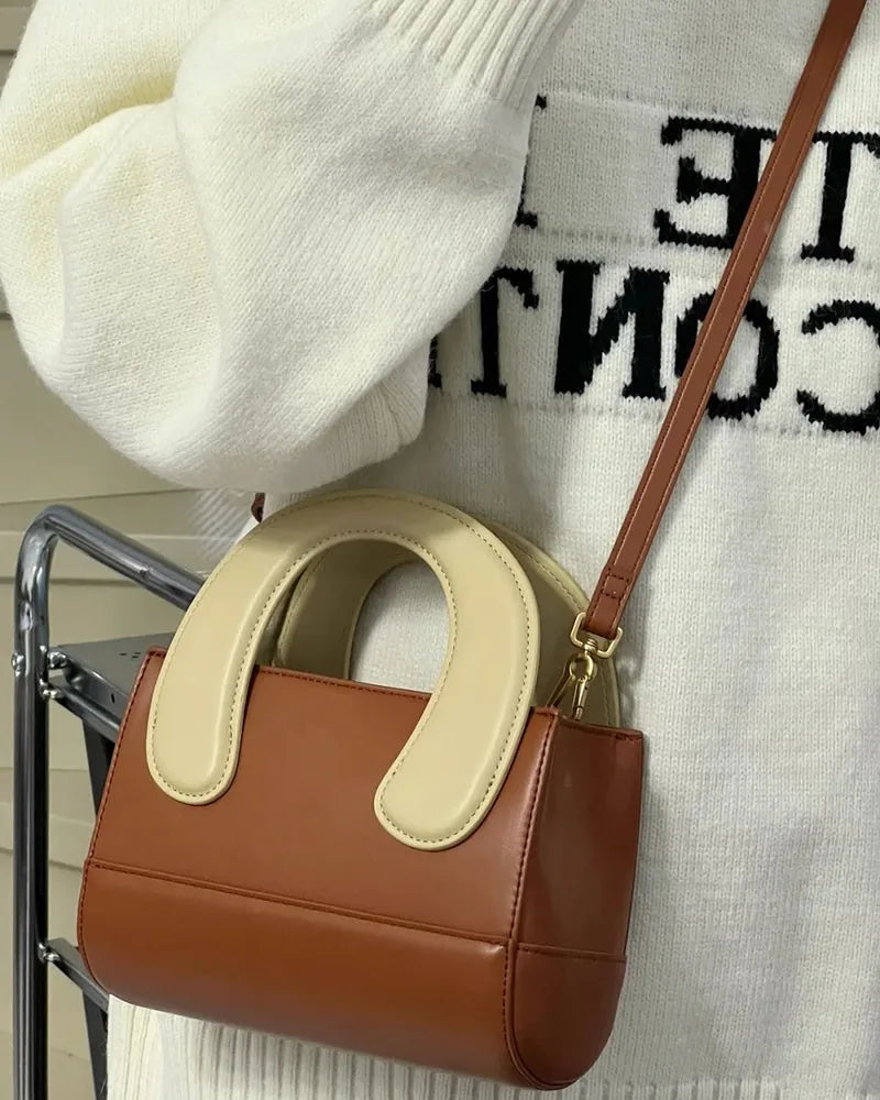 Women's Crossbody Bag PU Leather Handbag Inclined Shoulder Bag