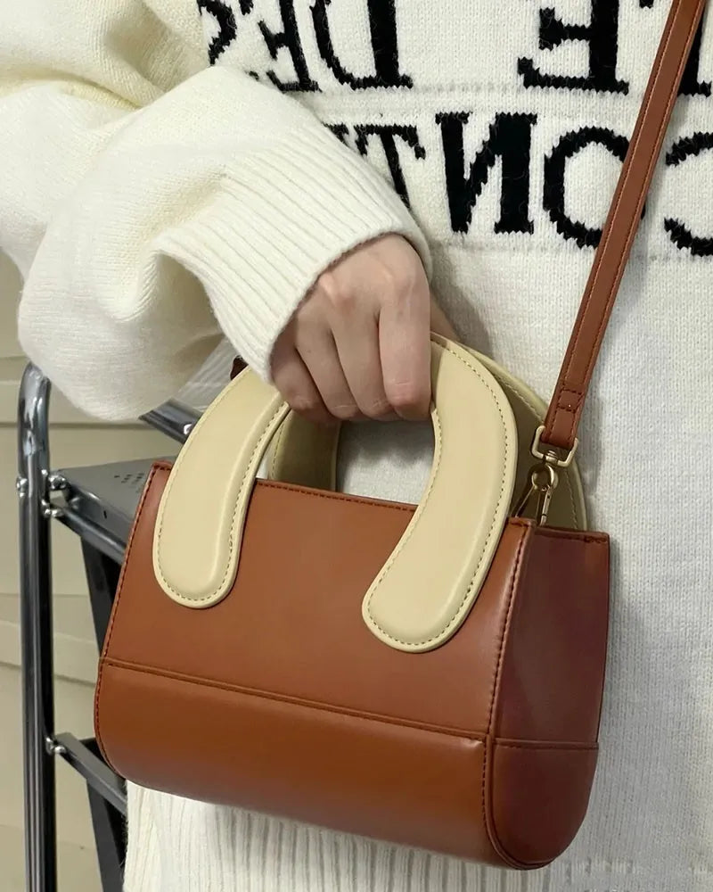 Women's Crossbody Bag PU Leather Handbag Inclined Shoulder Bag