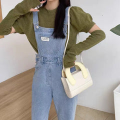 Women's Crossbody Bag PU Leather Handbag Inclined Shoulder Bag