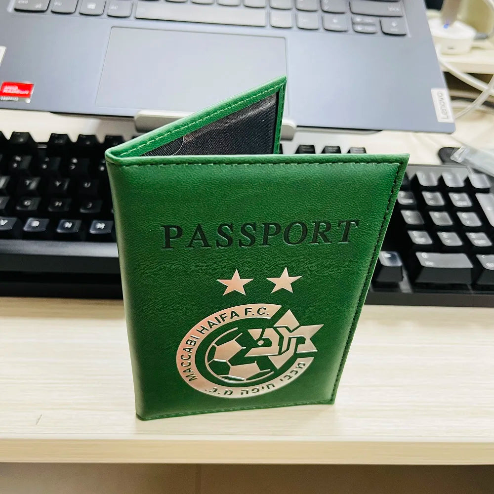 PU Leather Maccabi Haifa Passport Case Cover