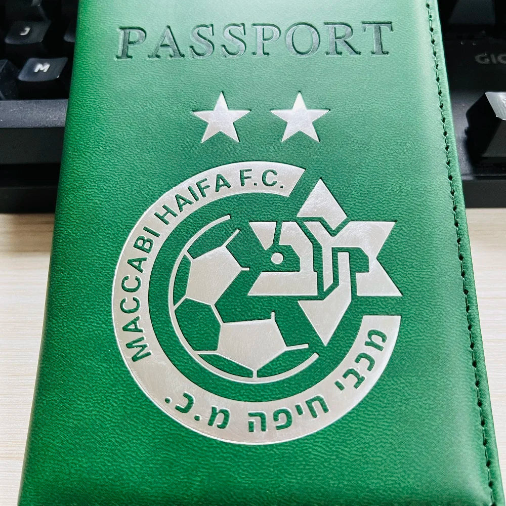 PU Leather Maccabi Haifa Passport Case Cover