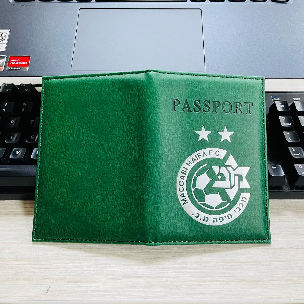 PU Leather Maccabi Haifa Passport Case Cover