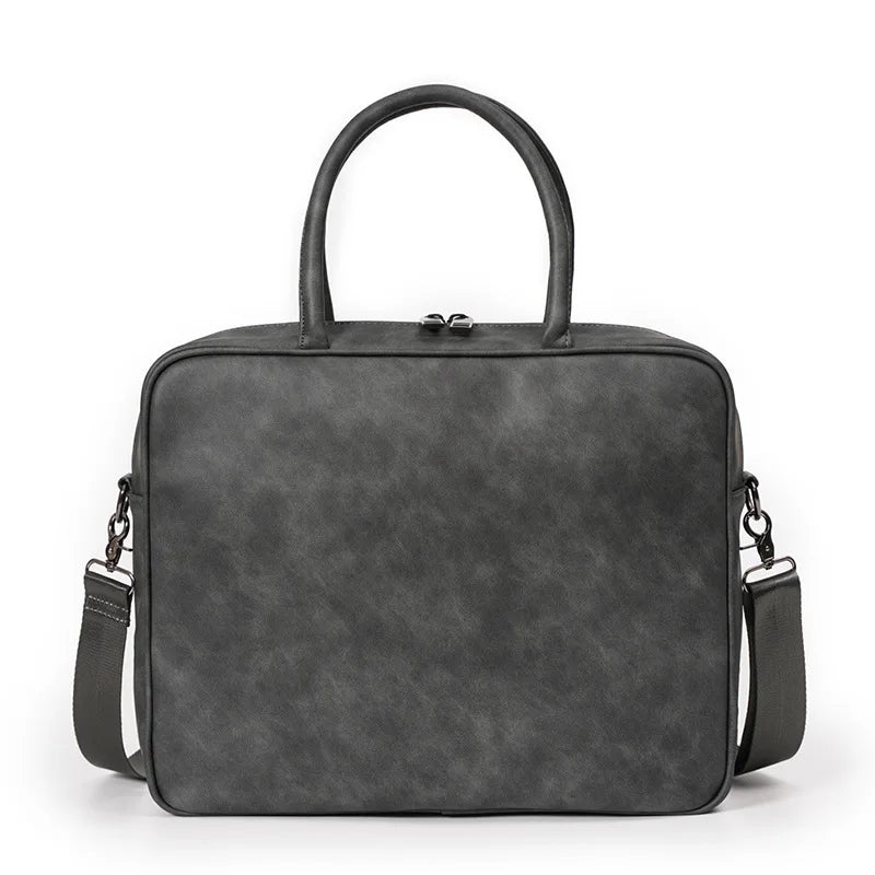 Men's Frosted Briefcase Handbag Single Shoulder Laptop Bag