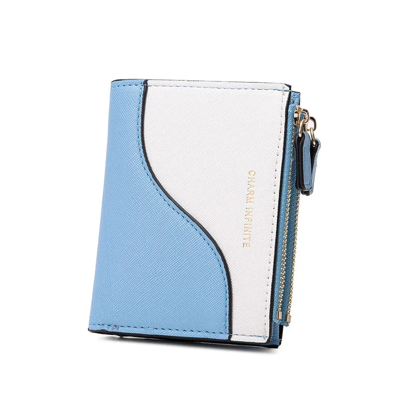 Women's PU Wallet Zipper Purse Mini Money Pouch