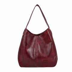 Newposs Vintage Shoulder Bag Female PU Leather Womens Designers Totes