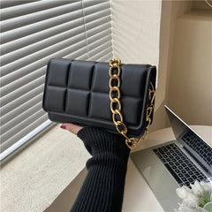 Rhombus Women Bags Texture Shoulder Bag Leather Handbags
