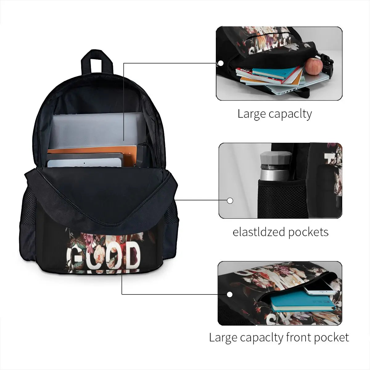 Unisex Waterproof Laptop Backpack 15.6 Inch