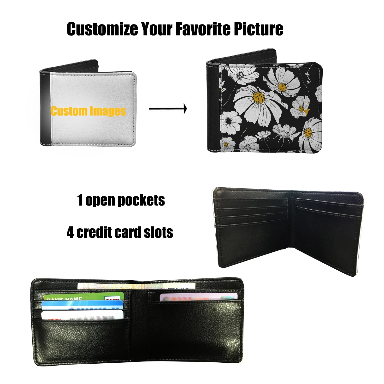 Mini Man Wallet Horror Movie Style Male Coins Bag Small Boy Money Clutch Pouch