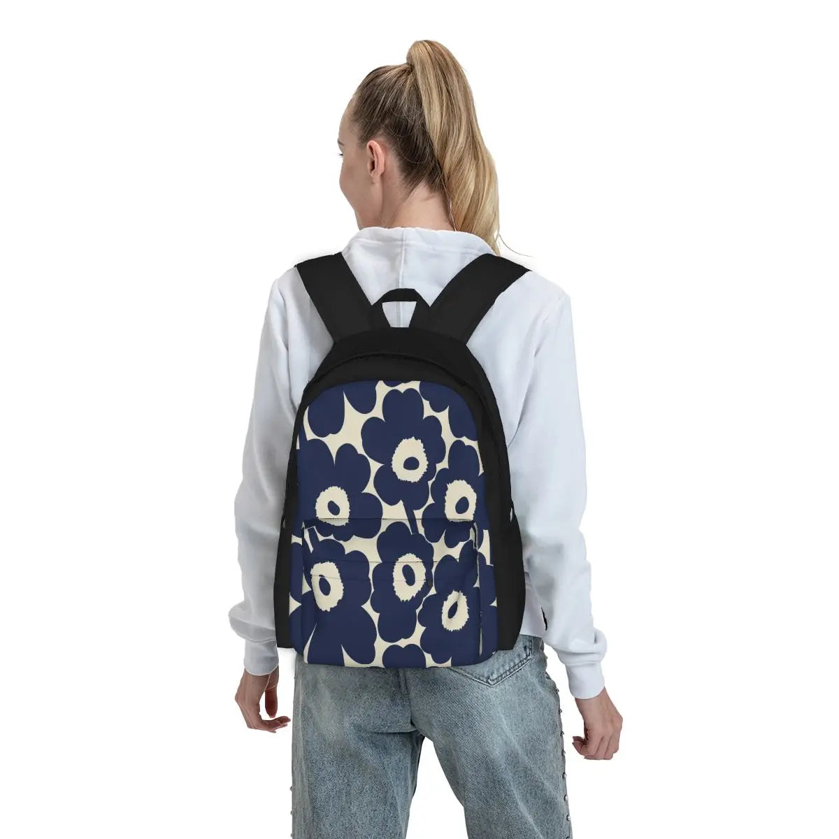 Nordic Flower Pattern 04 Backpacks Men's Backpacks Bags For Women
