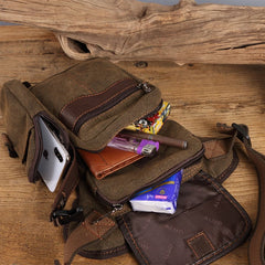 Nornbinus Men Waist Bag Canvas Drop Leg Bags Multifunction Thigh Pouch