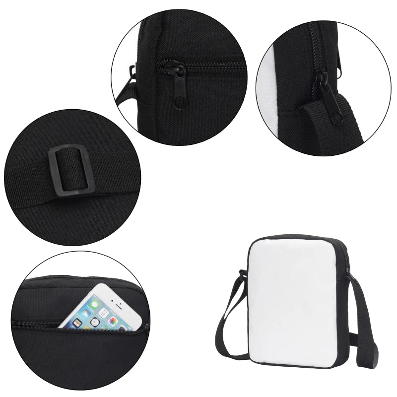N. Mariana Islands Floral Messenger Bag Tropical Leaves Phone Bags For Girls