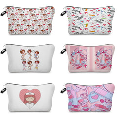 Nurse Medical Equipment Printed Women's Cosmetic Bags Accessories Storage Box